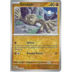 Geodude 074/165 Reverse Holo Pokemon 151 - Image 1
