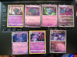Misdreavus Mismagius Evolution Line Lot (7) Rev Holo Holo Rare Pokemon TCG NM - Image 1