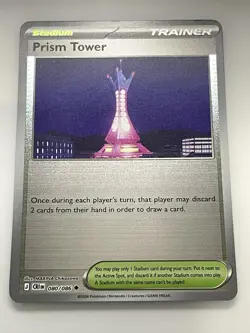 Prism Tower 080/086 Uncommon Chaos Rising Pokemon Reverse Holo Near Mint - Image 1