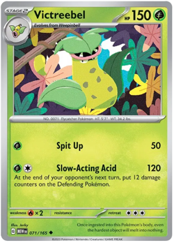 Victreebel 071/165 Uncommon Pokemon 151 English - Image 1