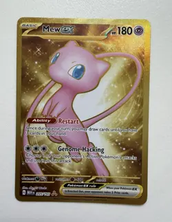 Mew ex 205/165 Scarlet & Violet 151 Hyper Rare Holo Full Art English HP 180 - Image 1