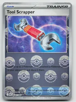 NM Tool Scrapper (Poke Ball Pattern) 085/086 Holo Uncommon White Flare Pokemon - Image 1