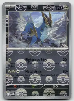 NM Cobalion (Poke Ball Pattern) 066/086 Holo Rare Black Bolt Pokemon - Image 1