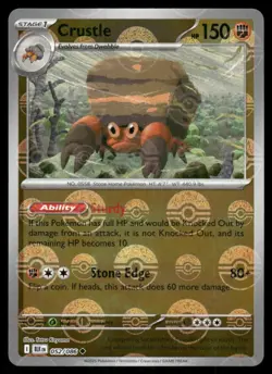 Crustle (Poke Ball Pattern) 052/086 Uncommon Black Bolt Pokemon Near Mint - Image 1