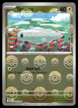Tynamo (Poke Ball Pattern) 030/086 Holo Common Black Bolt Pokemon Near Mint - Image 1