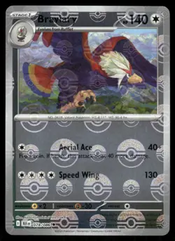 Braviary (Poke Ball Pattern) 078/086 Holo Uncommon Black Bolt Pokemon Near Mint - Image 1