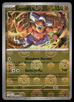 Landorus (Poke Ball Pattern) 053/086 Rare Black Bolt Pokemon Near Mint - Image 1