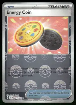 Energy Coin (Poke Ball Pattern) 081/086 Holo Uncommon Black Bolt Pokemon NM - Image 1