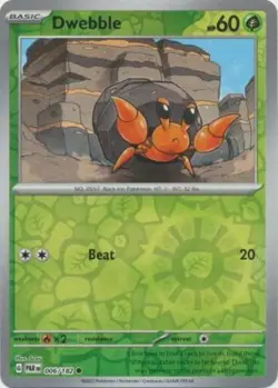 Dwebble 006/182 Reverse Holo Paradox Rift Pokemon TCG - Image 1