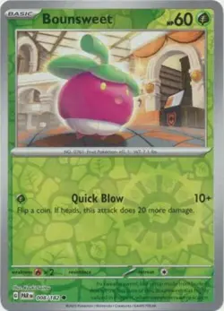 Bounsweet 008/182 Reverse Holo Paradox Rift Pokemon TCG - Image 1