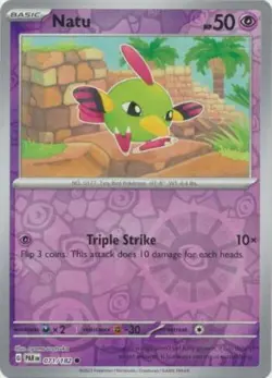 Natu 071/182 Reverse Holo Paradox Rift Pokemon TCG - Image 1