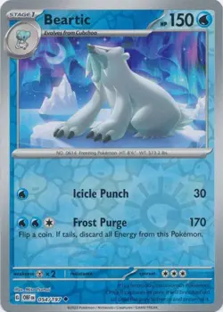 Beartic 054/197 Reverse Holo Obsidian Flames Pokemon TCG - Image 1