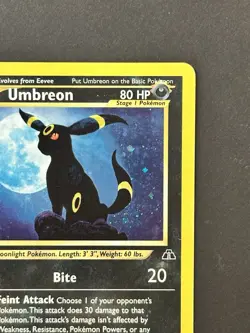 Umbreon 13/75 Neo Discovery Holo SWIRL Pokemon - Image 4