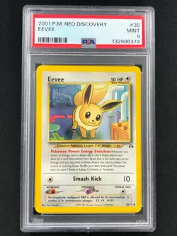 Pokemon 2001 Eevee 38/75 Neo PSA 9 - Image 1