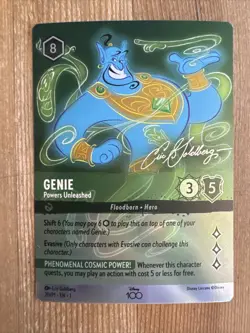 Genie Powers Unleashed 20/P1 Disney 100 Promo Foil NM Lorcana - Image 1