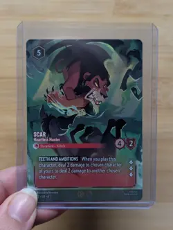 Scar - Heartless Hunter (Store Championship) - Disney Lorcana Promo Cards (DLPC) - Image 1