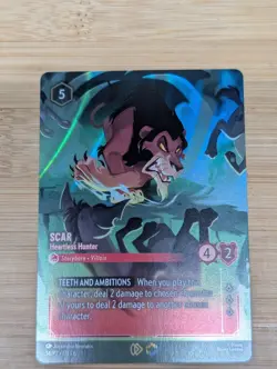 Scar - Heartless Hunter (Store Championship) - Disney Lorcana Promo Cards (DLPC) - Image 2