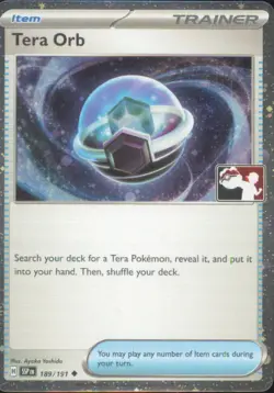 TERA ORB 189/191 HOLO UNCOMMON PRIZE PACK SERIES CARDS POKEMON HOLO NEAR MINT - Image 1