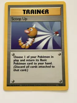 Pokemon Scoop Up Base Set Rare Trainer 78/102 Regular 1999 Card-TCG)NM - Image 1