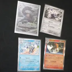 Pokemon TCG Twilight Masquerade/Paradox Rift 4-Card Holo Lot Crustle IR - Image 1