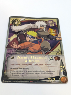 Naruto Uzumaki & Jiraiya - N-204 - Ultra Rare - Gold Foil Card - Image 1