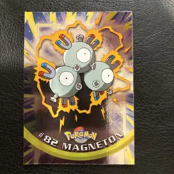 Magneton Topps Holo Vintage Pokemon Card #82 Tv Animation Edition Foil - Image 1