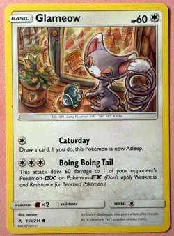 Glameow & Lumineon ~ Cute Pokemon Cards ~Pretty In Pink & Pastel Gallery/ Cameo - Image 1
