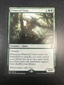 Magic the Gathering Primeval Titan Iconic Masters Regular 183/249 NM JL - Image 1