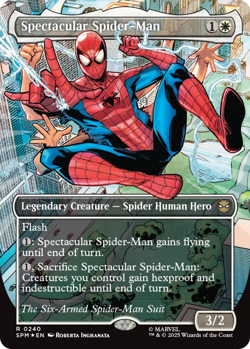 MTG Spectacular Spider-Man (0240) - Textured Foil - Borderless, Marvel's Spider- - Image 1