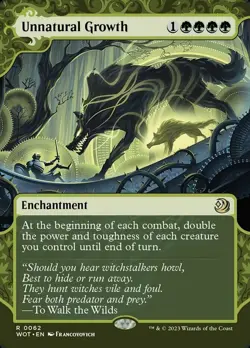 1x Unnatural Growth NM-Mint, English Wilds of Eldraine: Enchanting Tales MTG Mag - Image 1
