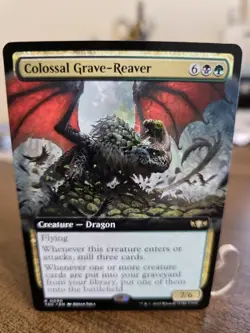Colossal Grave-Reaver Extended Art - Commander: Tarkir: Dragonstorm: MTG - Image 1