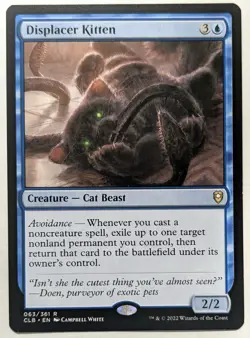 Baldur's Gate DISPLACER KITTEN NM Magic MTG Commander Legends Free Shipping! - Image 1