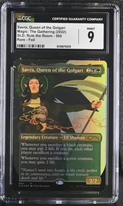 SAVRA, QUEEN OF THE GOLGARI Secret Lair Foil Rare CGC 9 MTG EDH [Nostalgium] - Image 1