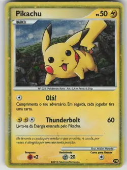 Pokemon TCG Pikachu (Portuguese) Promo Pikachu World Collection Promos PW 9 - Image 1
