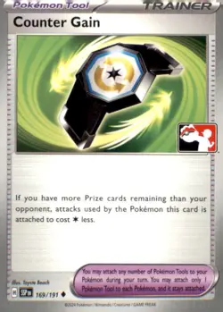 COUNTER GAIN 169/191 UNCOMMON PRIZE PACK SERIES CARDS POKEMON NEAR MINT - Image 1
