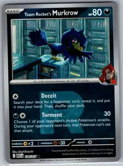 Team Rocket's Murkrow (Team Rocket) 126/217 ME: Ascended Heroes - Pokemon - NM - Image 1