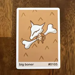 Big Boner (Marowak) #105 - Gen 1 Pookiemoot Fan Art - Pokemon - Image 1