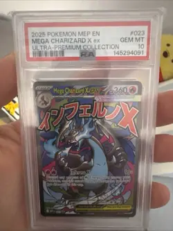 Mega Charizard X ex Pokemon MEP En Ultra-Premium Collection PSA 10 Gem Mint UPC - Image 1