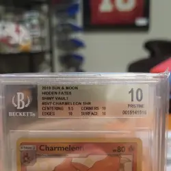 Pokemon TCG Charmeleon Hidden Fates Shiny Vault SV7/SV94 Holo BGS 10 - Image 2