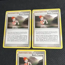 Buck's Training 130/146 Legends Awakened Pokemon Card Supporter Non-Holo 3 - Image 2