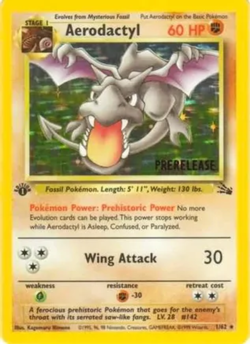 Damaged Aerodactyl - 1/62 - Holo Rare Prerelease Pokemon WoTC Promos - Image 1