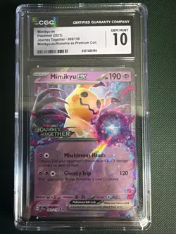 Mint CGC 10 Mimikyu ex (Journey Together Stamped) 069/159 Pokemon TCG - Image 1