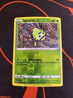 Spinarak (Peelable Ditto) 006/078 Holo Common Pokemon GO Pokemon NM - Image 1