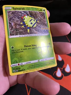 Spinarak (Peelable Ditto) 006/078 Holo Common Pokemon GO Pokemon NM - Image 3