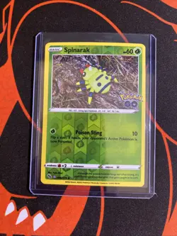 Spinarak (Peelable Ditto) 006/078 Holo Common Pokemon GO Pokemon NM - Image 5