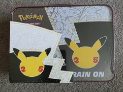 Pokemon TCG Celebrations Collector Chest Lunch Box Tin Sealed - Image 3