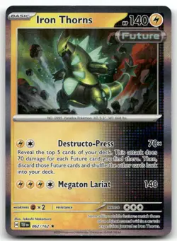 Iron Thorns 62/162 Rare Deck Exclusives Pokemon LP - Image 1