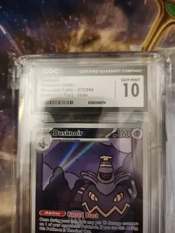 Pokemon Dusknoir 070/064 SV: Shrouded Fable IR Holo Gem 10 - Image 2
