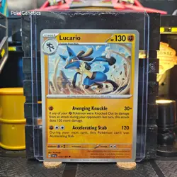 Lucario Scarlet & Violet Pokemon TCG 114/198 SV01 Uncommon - Image 1