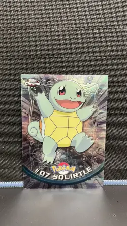 Pokemon Topps Chrome Squirtle #07 HOLO NM - Image 1